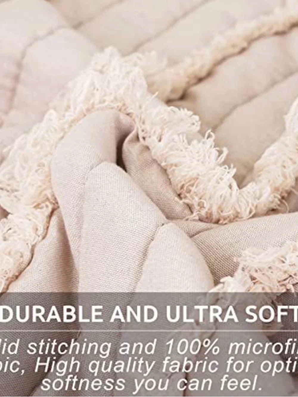 Beige Ruched Decorative Pillow - Home Bedding